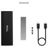 Hộp đựng ổ cứng TooQ TQE-2231B Hộp đựng ổ cứng Vỏ SSD màu đen M.2