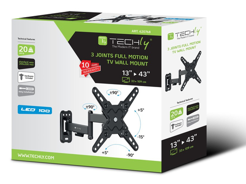 Giá treo tivi Techly ICA-LCD 422 106,7 cm (42") màu đen
