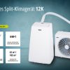 Điều hòa không khí di động Unold Mobiles Split-Klimagerät 12K 86340 57 dB màu trắng