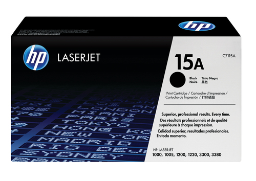 Hộp mực in laser (Toner) HP Hộp mực in laser chính hãng màu đen 15A dùng cho máy in LaserJet