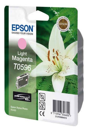 Hộp mực in phun Epson Lily T0596 1 chiếc chính hãng màu hồng tía
