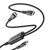 Cáp USB Cellularline USBDATATWINC2C15MK 1,5 m USB C 2 x USB C 120 W màu đen