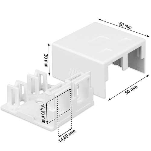 Phụ Kiện Mô-đun Keystone Techly IWP-MD SC-2T keystone module accessory Hộp phân phối