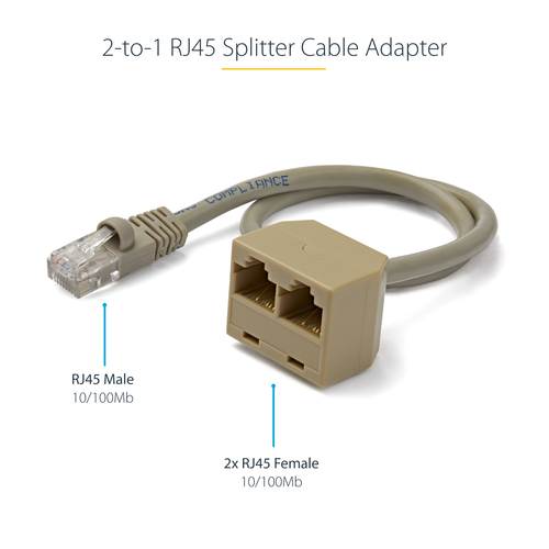 947b0af510be81738e6c44e540be4c75f176a7bd.jpg Bộ tách mạng lưới StarTech.com RJ45SPLITTER màu xám