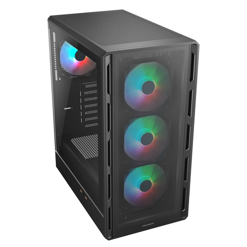 965240e94f3c8f9a0e9e8101e33844cd8ecd8fe2.jpg Vỏ máy tính (Case) COUGAR CGR-2GA5B-RGB Midi Tower màu đen