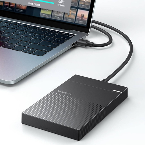 Hộp đựng ổ cứng Ugreen 6957303837199 Hộp đựng ổ cứng HDD/SSD màu đen 2.5"