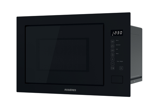 Lò vi sóng Rosieres 38900823 màu đen Lò vi sóng có chức năng nướng Âm tủ 25 L 850 W