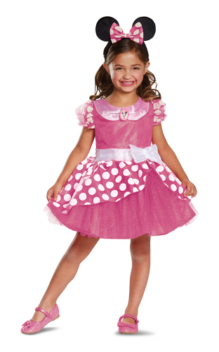 96fb39b595709b9c32817c14dfd61bde6f867b8a.jpg Trang Disney Official Deluxe Pink Minnie Mouse Costume Váy đầm hóa Trẻ em Cái Điện ảnh 250 g