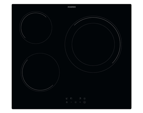 Rosieres ROHB63DCT màu đen Âm tủ 60 cm Bếp từ phân vùng 3 zone(s)