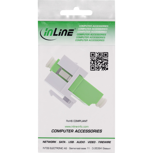 Bộ chuyển đổi cáp quang InLine 89988G 1 chiếc màu xanh lá cây, màu trắng
