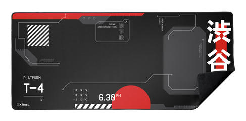 Miếng lót chuột Trust GXT 759 XXL Tấm lót chuột chơi game màu đen, màu đỏ