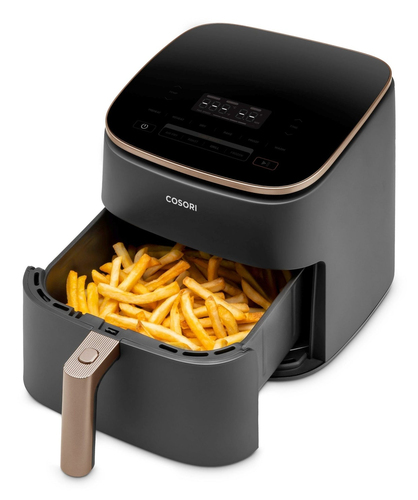 Nồi chiên Cosori Turbo Blaze Chef Edition Đơn 6 L Độc lập 1725 W Nồi chiên không dầu màu đen, Vàng hồng