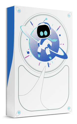 Ổ cứng gắn ngoài Seagate Game Drive Astro Bot 5 TB 2.0/3.2 Gen 1 (3.1 Gen 1) màu trắng, màu xanh lơ