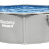 Hồ bơi nổi Bestway 56574 / 26 Hồ bơi gắn khung Vòng tròn màu xám