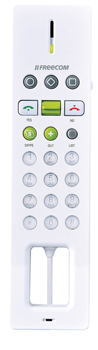 Điện thoại Freecom USB Internet Phone for Skype, White màu trắng