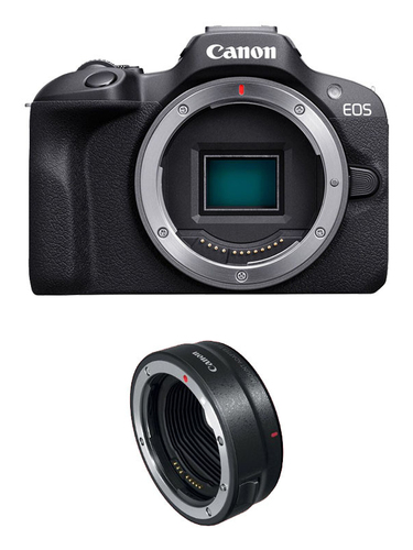 9c00ae61c1f788c676a7af11c8e6fab4fb00c8db.jpg Máy ảnh kỹ thuật số Canon EOS R100 + Bague EF- R MILC 24,1 MP CMOS 6000 x 4000 pixels màu đen