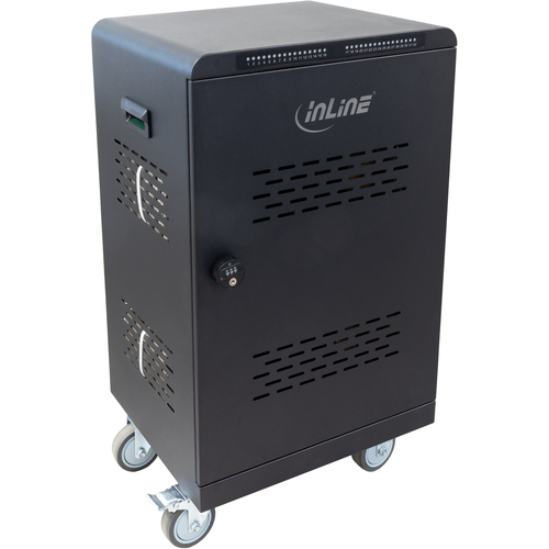 9cc69a2021c47b114c672aa31ef6ae7061fb874f.jpg Kệ/giá của trạm sạc pin InLine 31516E Đứng Thép màu đen