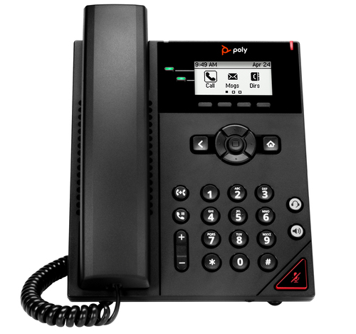 Điện thoại IP HP Poly VVX 150 2-Line IP Phone and PoE-enabled màu đen 2 dòng
