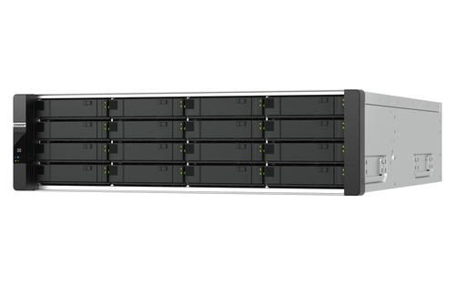 Máy chủ lưu trữ QNAP ES1686dc R2 NAS Rack (3U) Intel® Xeon® D D-2142IT 64 GB DDR4 0 TB QNAP QES màu đen, màu xám