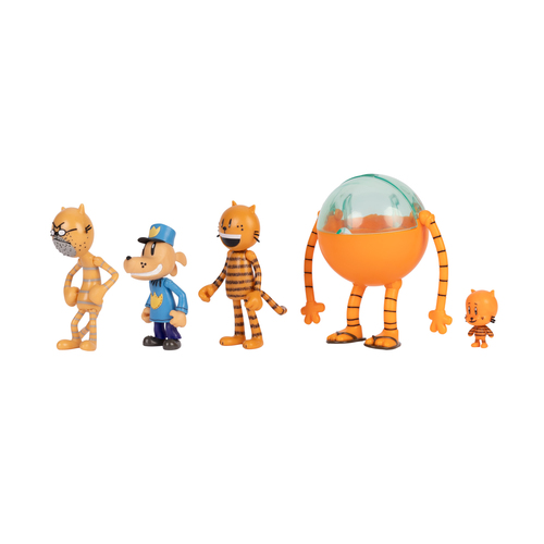 Đồ chơi mô hình cho trẻ em Dog Man Movie Multipack Set