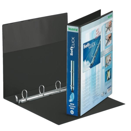 Bìa còng Esselte Leitz Presentation Binder Premium 4x30 mm Black A4 màu đen