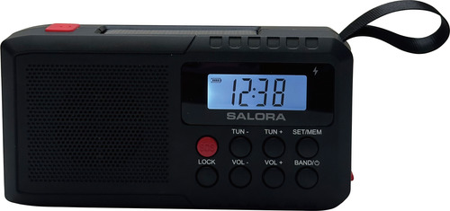 Radio Salora EMR650 Xách tay Analog màu đen
