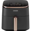 Nồi chiên Cosori Turbo Blaze Chef Edition Đơn 6 L Độc lập 1725 W Nồi chiên không dầu màu đen, Vàng hồng