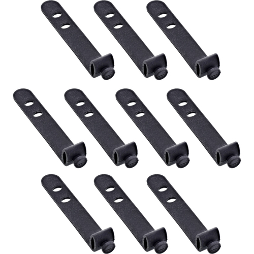 Dây buộc cáp InLine 59972B Dây gút cáp dạng nấc thang Silicôn màu đen 10 chiếc