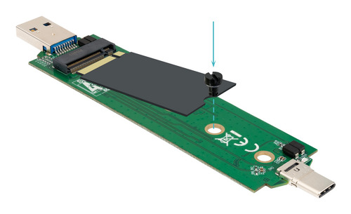 Hộp đựng ổ cứng TooQ TQE-2240B Hộp đựng ổ cứng Vỏ SSD màu đen M.2