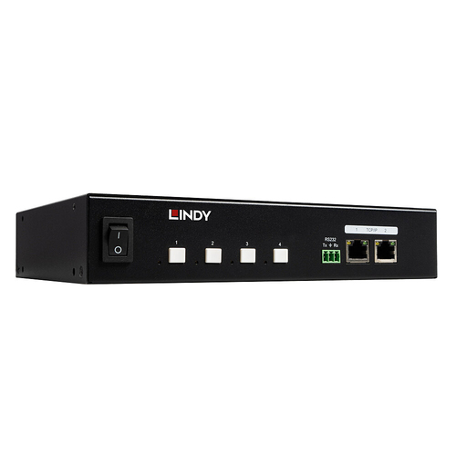 Đơn vị phân phối điện (PDU) Lindy 32622 4 ổ cắm AC 1U màu đen