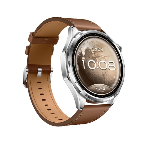 Đồng hồ thông minh Honor Watch 6 3,71 cm (1.46") AMOLED 46 mm Kỹ thuật số 464 x 464 pixels Màn hình cảm ứng màu nâu GPS