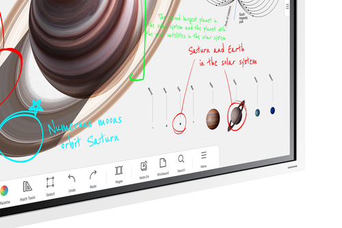 Bảng Tương Tác Thông Minh Samsung WM55B interactive whiteboard 139,7 cm (55") 3840 x 2160 pixels Màn hình cảm ứng màu xám, màu trắng