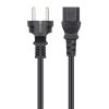 Dây cáp điện Manhattan 308700 màu đen 5 m CEE7/7 IEC C13