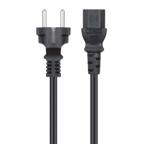 Dây cáp điện Manhattan 308700 màu đen 5 m CEE7/7 IEC C13