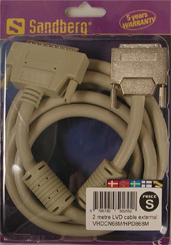 a1d9554f50814705ff6869aef1bb5bf47e812ff7.jpg Dây cáp Sandberg LVD ext. VHDCN68M/HPDB68M, 2m SCSI màu trắng