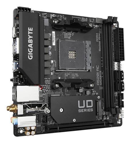 a345fca8ef7e24c3bd43a7e797d25a70c006a88f.jpg Bo mạch chủ GIGABYTE A520I AC (Rev. 1.4) AMD A520 Socket AM4 mini ITX