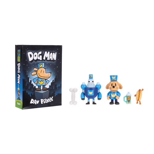 Đồ chơi theo bộ Dog Man Book Reveal & Figure Playset