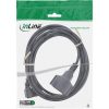 Dây cáp điện InLine 16759M màu đen 3 m IEC C14 Schuko