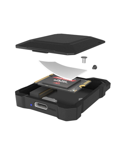 Hộp đựng ổ cứng ICY BOX IB-1601MP-CU31 Vỏ SSD màu đen M.2