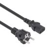 Dây cáp điện Manhattan 308700 màu đen 5 m CEE7/7 IEC C13