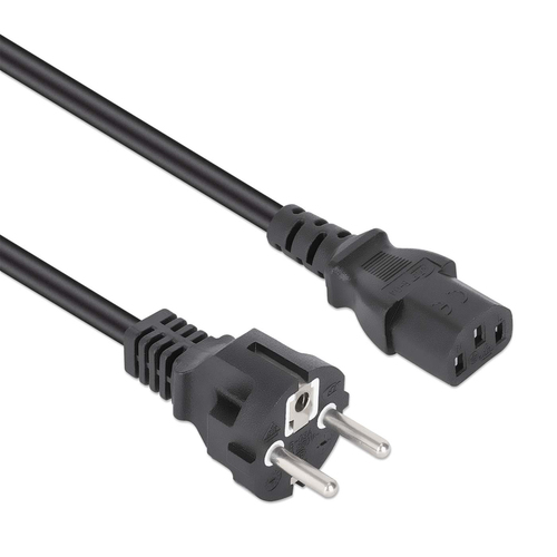Dây cáp điện Manhattan 308700 màu đen 5 m CEE7/7 IEC C13