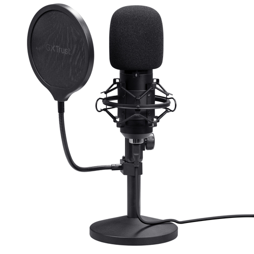 Micrô Trust GXT 269 Emita II màu đen Microphone phòng thu