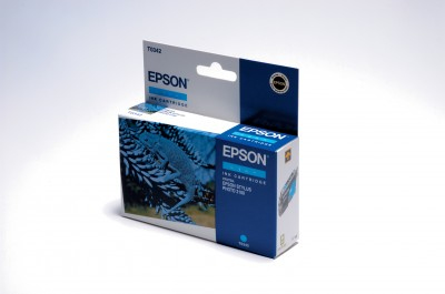 Hộp mực in phun Epson Chameleon T0342 1 chiếc chính hãng màu lục lam (màu hồ thủy)