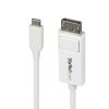 Bộ chuyển đổi cáp video StarTech.com CDP2DP2MBW 1,9 m DisplayPort USB Type-C màu trắng