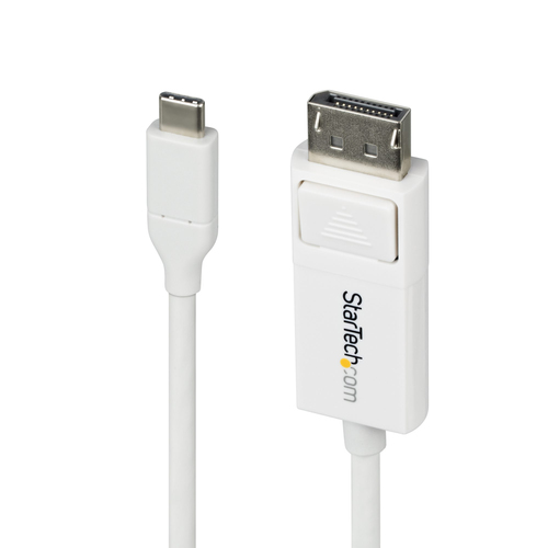Bộ chuyển đổi cáp video StarTech.com CDP2DP2MBW 1,9 m DisplayPort USB Type-C màu trắng