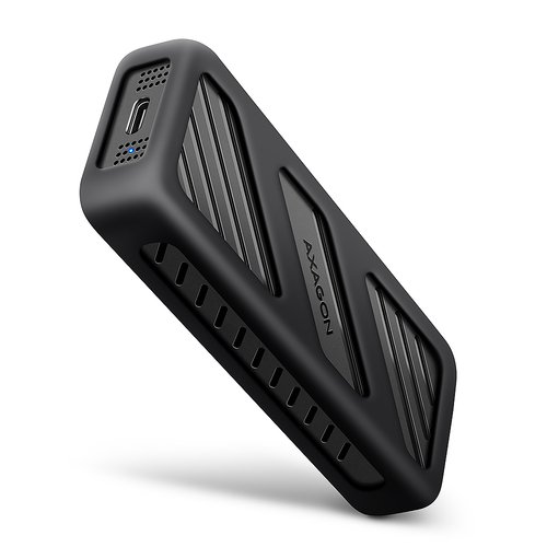 Hộp đựng ổ cứng Axagon EEM2-20G NVMe-SSD-Gehäuse USB-C 3.2 20 Gbps 2230 - 2280 - schwarz Vỏ SSD màu đen M.2