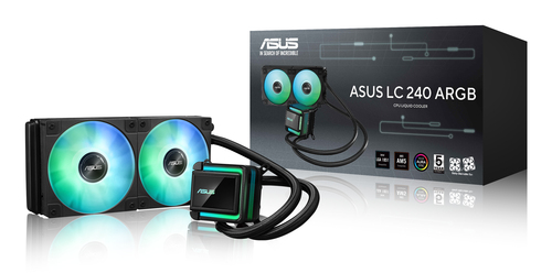 Tản nhiệt máy tính ASUS LC 240 ARGB Vi xử lý Bộ làm mát chất lỏng tất cả trong một 12 cm màu đen 1 chiếc