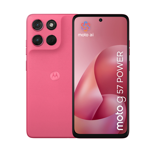Điện thoại thông minh Motorola moto g57 power 17,1 cm (6.72") SIM kép Android 16.0 5G USB Type-C 8 GB 256 GB 7000 mAh màu hồng