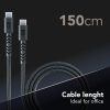 Cáp Cellularline USBDATAUBR5AC2C15K USB 1,5 m USB C 100 W màu đen