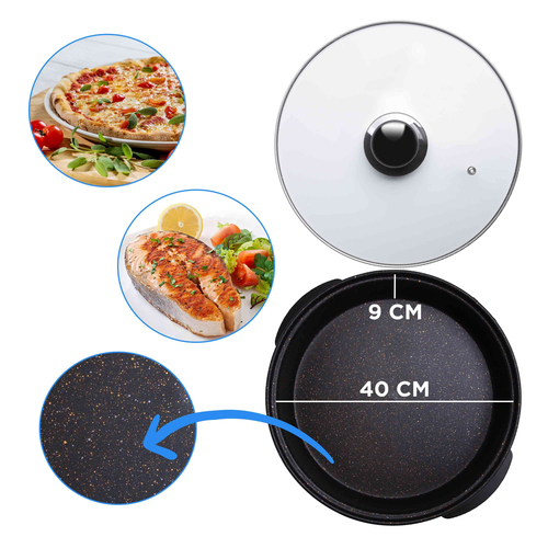 Máy làm pizza & lò nướng Sogo PIZ-SS-10105 1 bánh pizza 1500 W màu đen